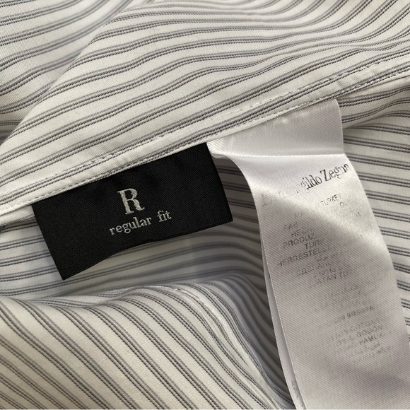 Ermenegildo Zegna Pinstripe Button Down Shirt - Picture 14 of 15